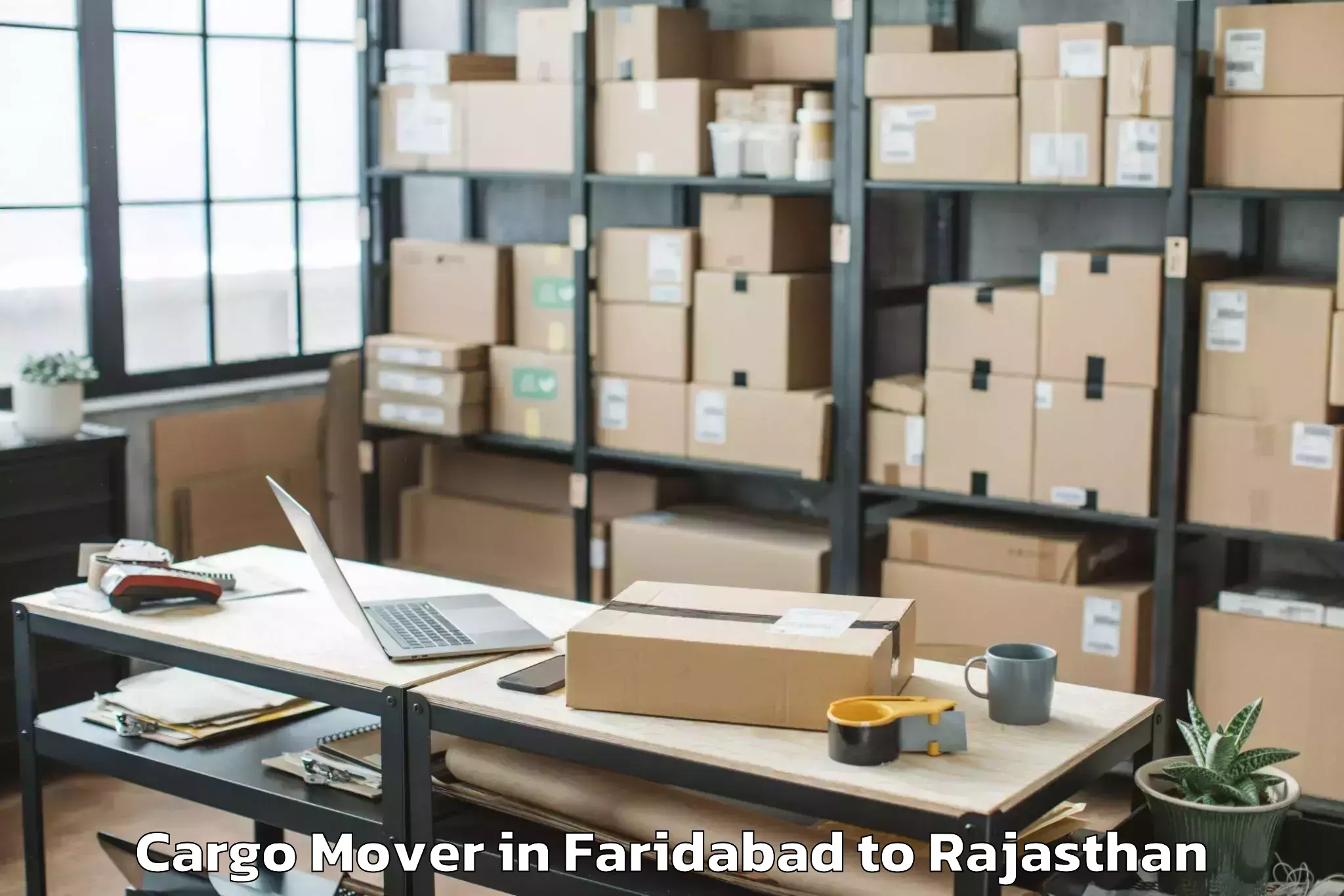 Book Faridabad to Pipalda Cargo Mover